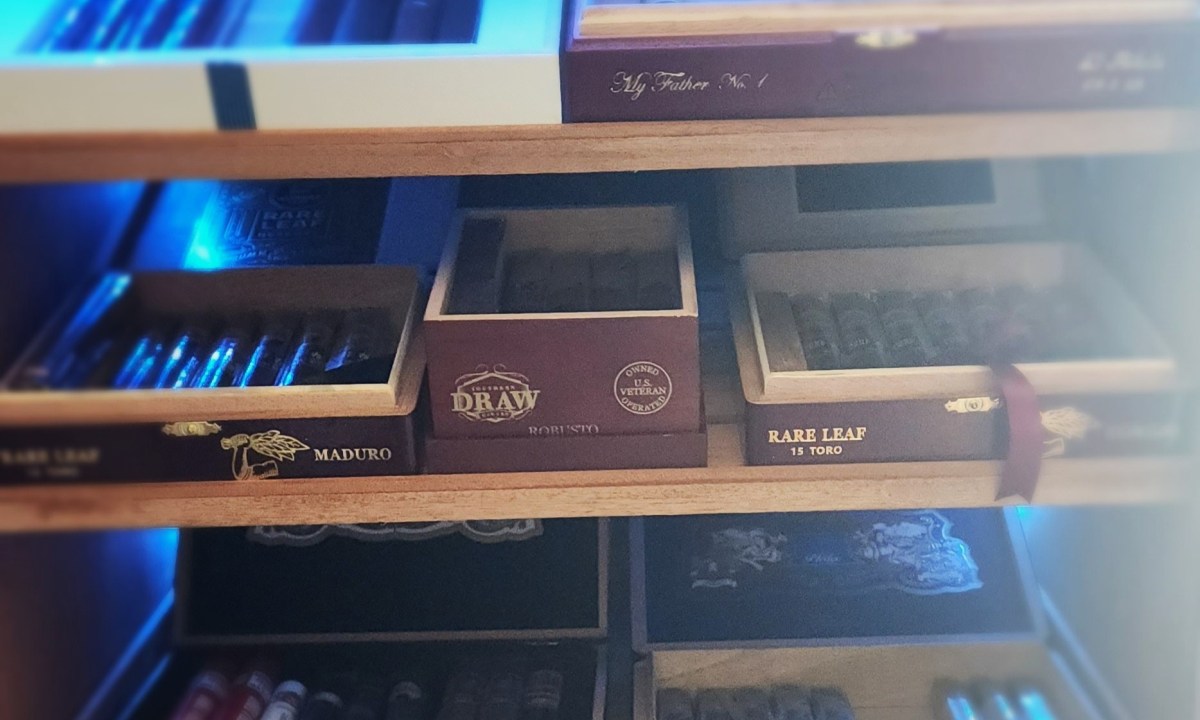 Close up of cigars in humidor at home - Briley Kenney from The Manual
