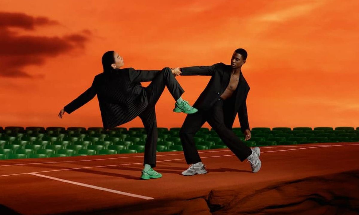 two models dancing in lacoste sneakers